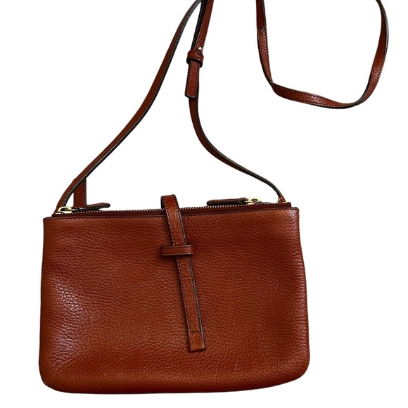 Annabel Ingall Brown Leather Jojo Crossbody Bag - Picture 4 of 7
